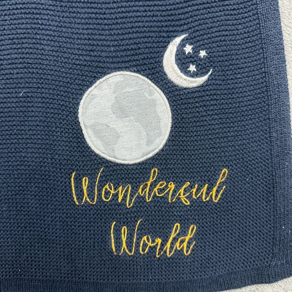 Silver Cloud 100% Cotton Navy Blue 27x35in Knit 